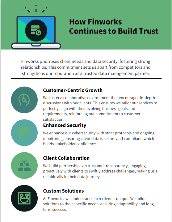 How Finworks Builds Trust - Infographic