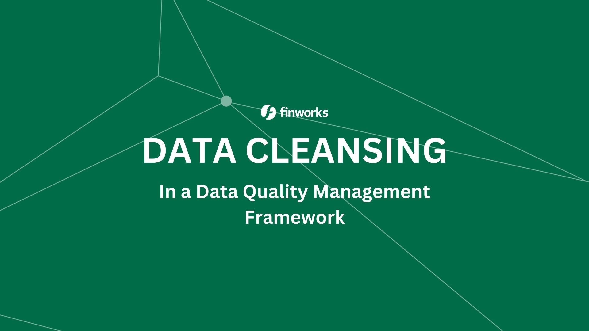 Data Cleansing in a Data Quality Management Framework